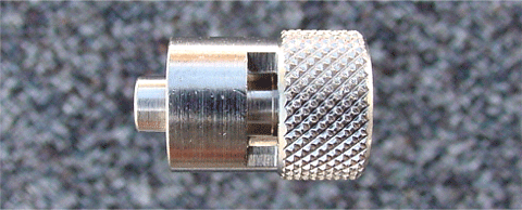 A1301 Male Luer Lock to closed end, knurled